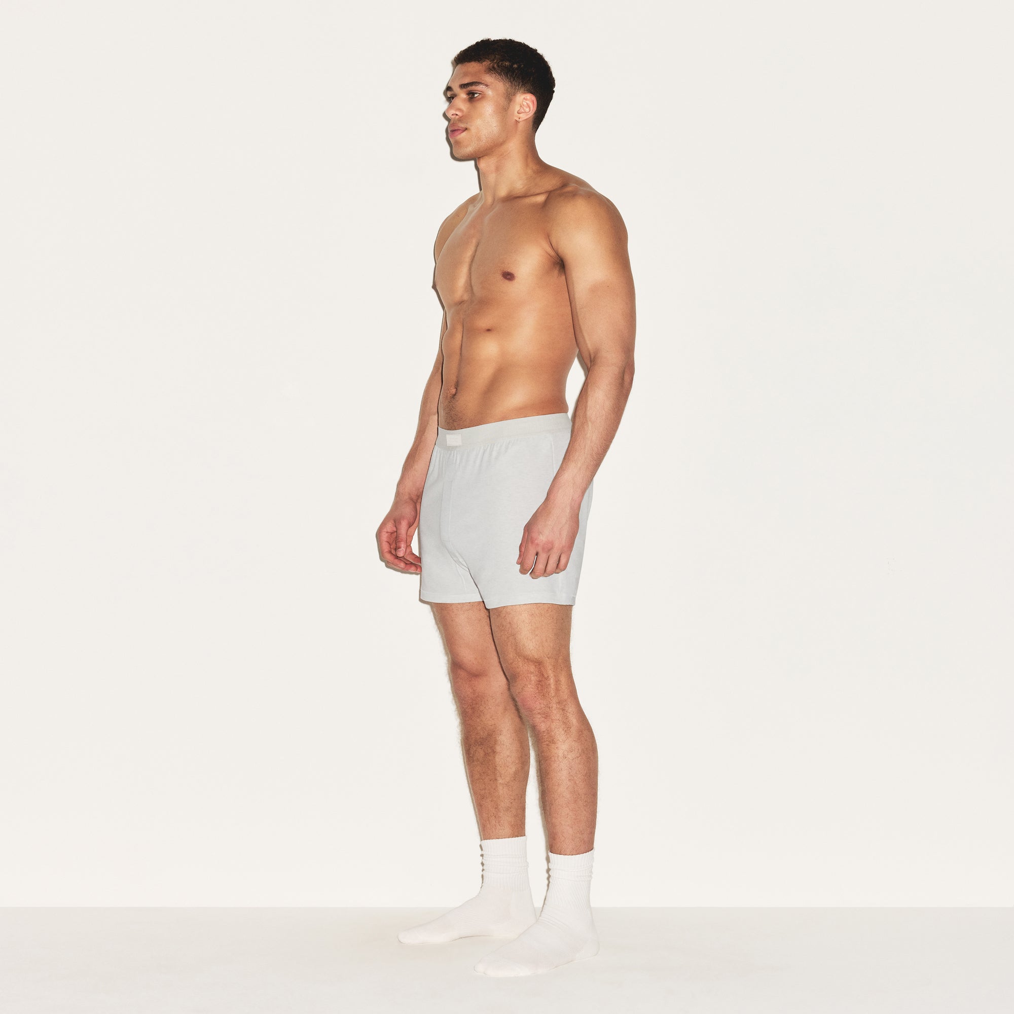 SKIMS COTTON MENS KNIT BOXER 3-PACK | HEATHER MULTI