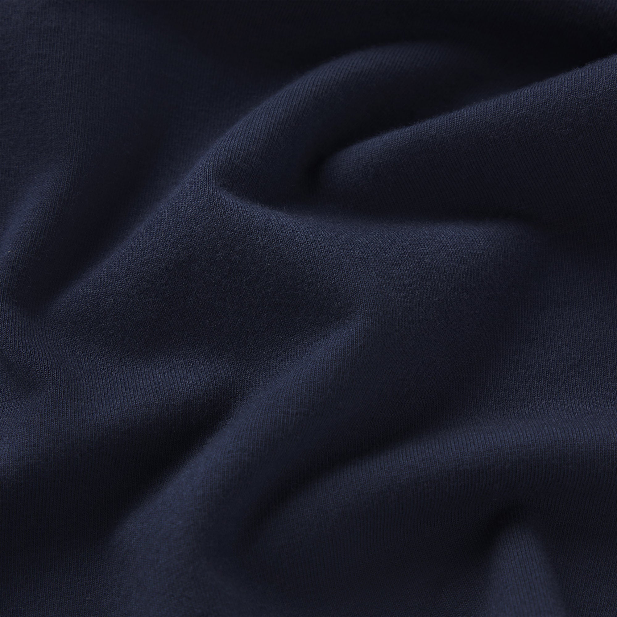 COTTON JERSEY LONG SLEEVE T-SHIRT | NAVY