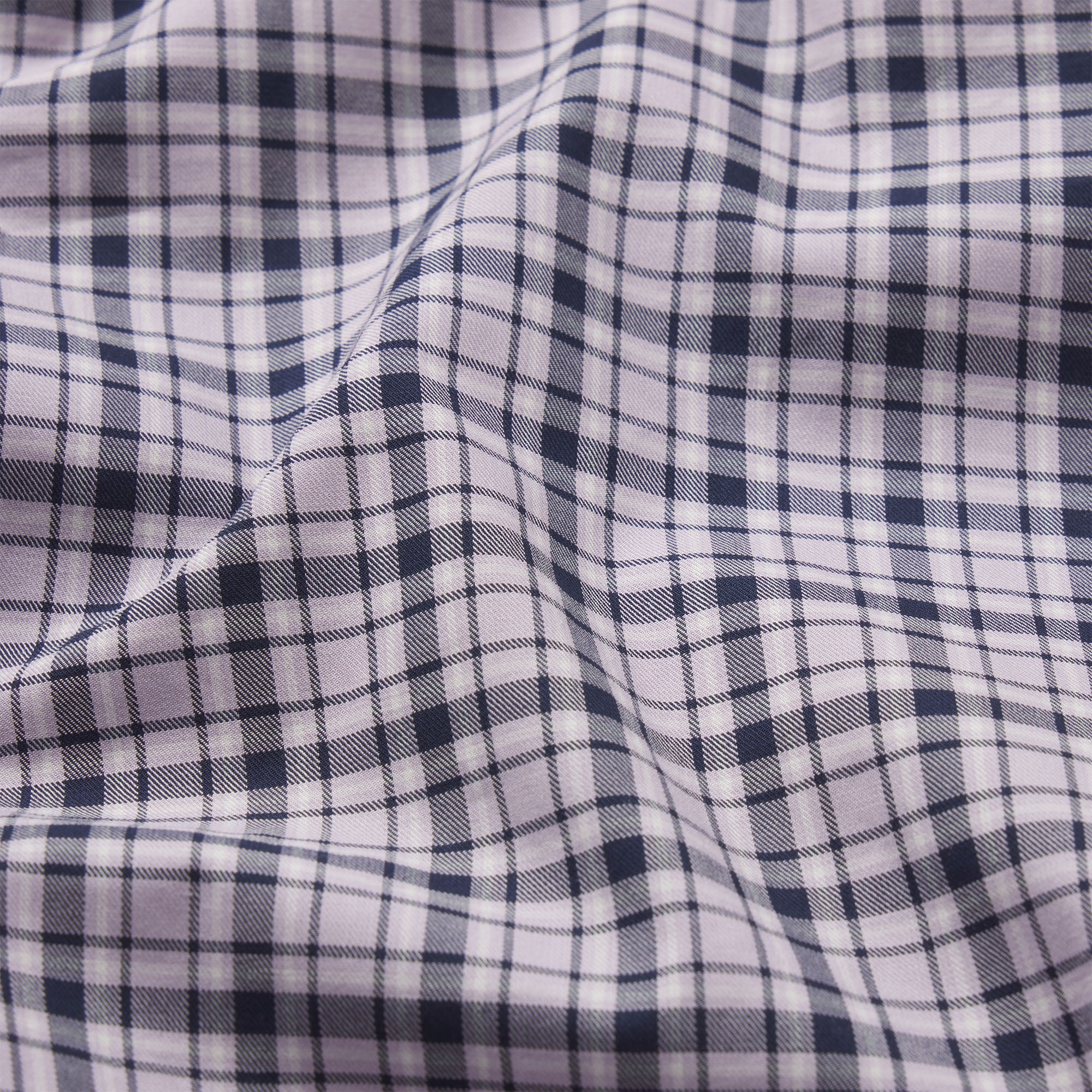 COTTON POPLIN SLEEP OVERSIZED PANT | IRIS MICA NAVY CHECK